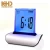 Import KH-CL023 KING HEIGHT Temperature Voltage Student Mini Calendar LCD Multifunction Desk Clock with Seven Color LED Light from China
