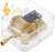 Import Kids Musical Toys Acrylic Crystal Hand Crank Gurdy Gold Movement Mechanism Music Box from China