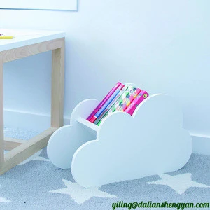 Kids Room Decor Wooden Bookcase Cloud Bookcase for Children Kids Bookshelf