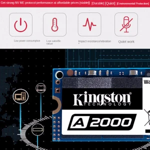 King ston A2000 NVMe PCIe Gen 3.0x4 1TB Solid-State