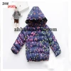 korean children winter jackets girls cotton padded jacket with hoodies gloves butterfly printed baby down coats>>Baby Coats & ou