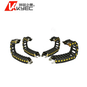 KYEC Snap-open chip protection Cable chain cnc black nylon / plastic cable drag chain