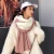 Ladies autumn and winter Korean edition knitted warm and thick long scarf wool scarf shawl dual-use matching color a hair