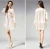 Import ladies sexy100% pure silk white nightshirts long sleeves silk nighty wear FLKN634 from China