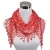 Import Lady Lace Scarf Tassel Sheer Metallic Women Triangle Bandage Floral scarves Shawl from China