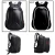 Import Large capacity reflective waterproof carbon fiber motorcycle hard shell backpack riding bag with usb port from China