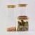 Large Capacity Round or Square Shape Hemp Hold Glass Containers with Bamboo Cap