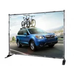Large Format Telescopic Step & Repeat Backdrop Banner Stand