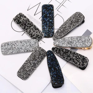 Latest Design Snap Hair Clip Diamond Hairpin For Women Fashion Hair Accessories
