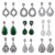 Import Latest fashion jewellery Bridal Party White Cubic Zirconia long hanging earrings from China