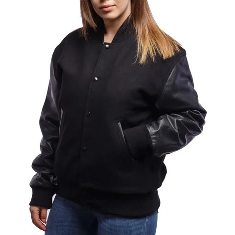 Latest Wholesale Custom Logo Baseball Varsity Jacket Women High Quality Women Varsity Jacket Fall Varsity Jackets