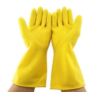 Latex Household Gloves Kitchen Cleaning Rubber Gloves