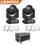 LEAHUA LIGHT Double prism beam light 2pcs x 7r sharpy beam 230w moving head lights with flight case