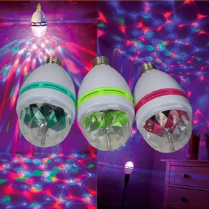 LED Disco Club DJ Light Crystal Magic Ball Effect MINI RGB Stage Lighting