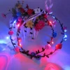 LED Flashing Floral Flower Hairband Headband Light Up Wedding Accessory AD628