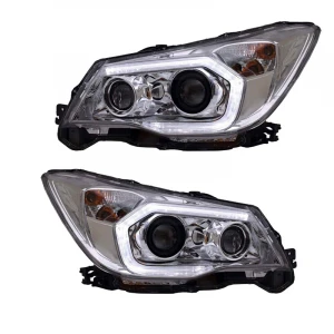 LED Headlights Head Front Lamps Assembly Hit For Subaru Forester 2013 2014 2015 2016