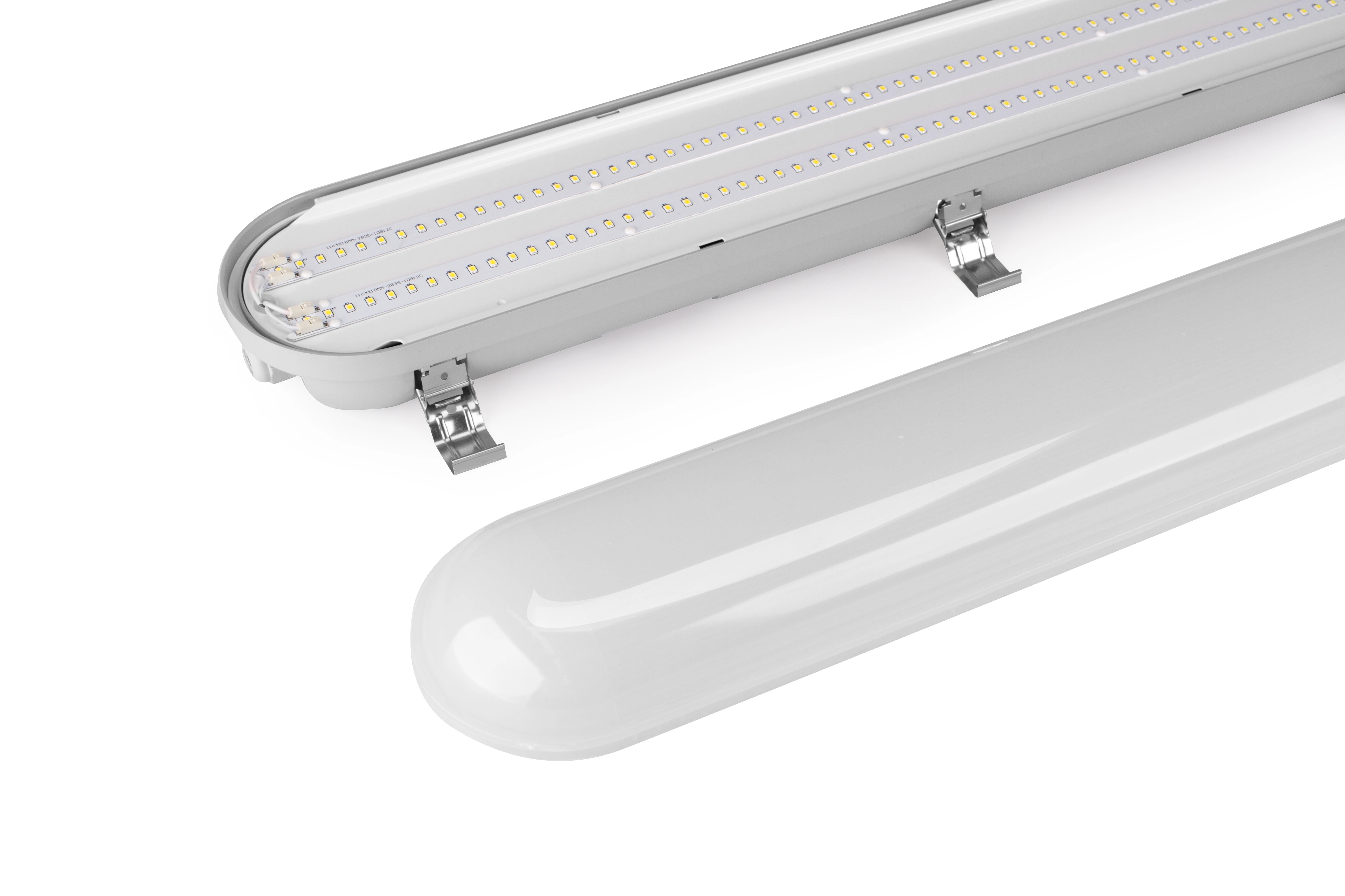 led outdoor lighting 1200mm 18w ip65 triproof led with tube  ip65 tri-proof batten lamp led triproof light fixture