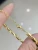 Import Lerca Fine Jewelry Manufacturer Bulk sale Link En Or 18K Gold Men Women Gift Pawnable Hollow  AU750 Gold Bracelet from China