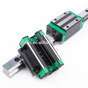 linear bearing slide blocks hgw series on the rail