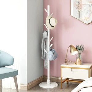 Living Room Furniture Tree Shaped Hanger Rack Standing Bamboo  Coat Rack For Hats Handbags