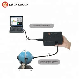 LMS-1000 Fiber Optic Spectrometer and 0.3m Integrating Sphere and Standard Lamp System for LED Color and Photo Measurement