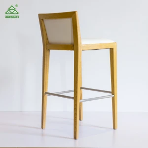 Low Back Wooden Leather Bar Stool Chair from China Supplier