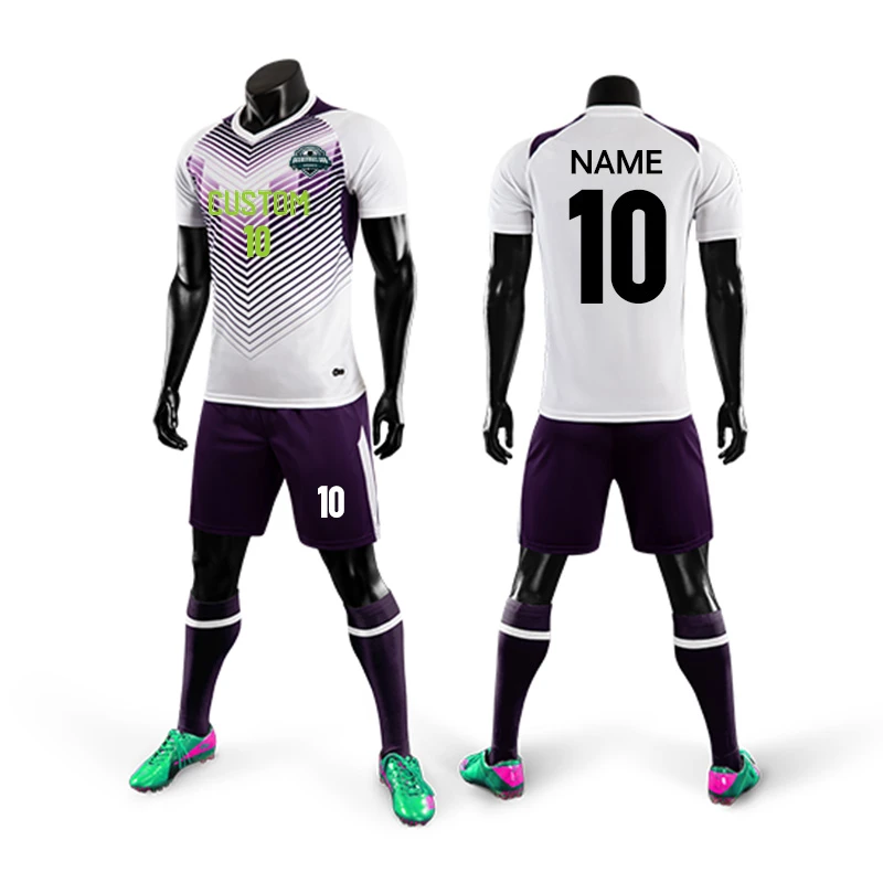 Low MOQ available custom logo and number cheap team soccer jerseys