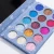 Import Low MOQ Cosmetic Makeup Product 15 Colors High Density Radiant Glitter Waterproof Powder Blue Eye Shadow Palette for Women from China