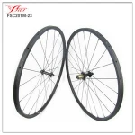 Low Profile super light carbon bicycle wheels 20mm deep 23mm wide Far Sports tubular carbon road bike wheel with Edhub 995g/set