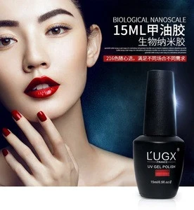 LUGX Classic lnail art salon polish for fingers and toes, acrylic gel nail painting, 216 colors gel nail polish 15ml