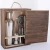 Import luxury cocktail shaker portable mixology bartender kit with wooden carrying case from China