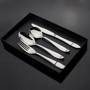 Luxury Royal Fish Knives, Silver Gold Plated 18/10 Stainless Steel Forks Flatware, Service for 4