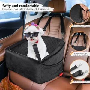 Luxury Waterproof Dog Car Seat Cover Medium Large Dogs Cars Trucks SUVs Features Oxford Material Belt Closure Protects Scratches