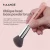 Import MAANGE high quality new arrival wholesale pink single makeup brush wooden handle cosmetics powder brush from China