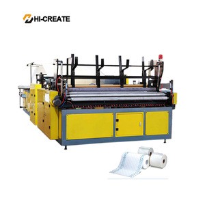 Machine to make toilet paper tissue and kitchen towel