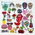 Import Made in china stock heat press single custom baby number letters school uniform animals japan cycling small patches embroidered from China
