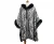 Import Manufacturer Plus Size Cardigan Fur Collar Winter Women Cape Shawl from China