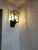 Import Matte Black Clear Glass Shade Bowery 1-Light Outdoor Wall Sconce from China