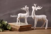 matte , bright glazing Ceramic Porcelain Moose Animal Figurine For Decoration
