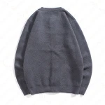 Men's Button Down Crew Neck Long Sleeve Soft Knit Cardigan Sweater