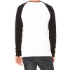 Mens Raglan Baseball Tee T-Shirt Unisex Long Sleeves Casual Athletic Jersey Shirt Custom Combed Cotton Plain Two Tone T Shirt