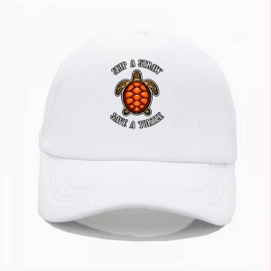 Mens Women Kids Caps hat baseball Skip A Straw Save A Turtle Shirt Pollution Plastic Ocean white customizer distressed gold ball