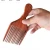 Import men&#x27;s makeup tool styling comb afro hair pick wooden wide tooth comb from China
