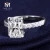 Import Messi Jewelry octagon cut moissanite ring jewelry white gold wedding engagement 14k 18k ring  for lady anniversary gift from China