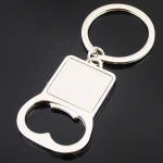 Metal bottle opener custom keychain with free laser engraving logo