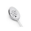Metal Engraved Stainless Steel Spoon Personalized Engraving Tableware Ice Cream Dessert Coffee Spoon with gift box
