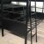 Import Metal Frame Bedroom Furniture 300KG load Wrought Steel Make Black Bed from China