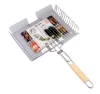 Metal Squares Wave Holes Grill Barbecue Wire Mesh BBQ Tool Nonstick Stainless Steel Grilling Wire Mesh
