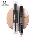 MISS ROSE 2 In 1 Concealer Contour Highlighter Stick 3D Face Makeup Base