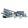 mobile sieving gravel silica screening sand washing machine plant production line